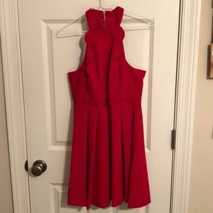 Red cocktail dress